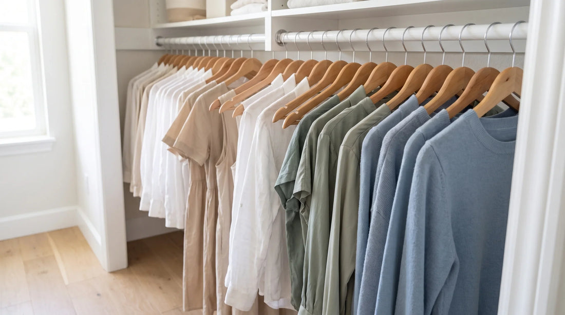 closet rod organizer fixing a crowded closet rod with evenly spaced hangers