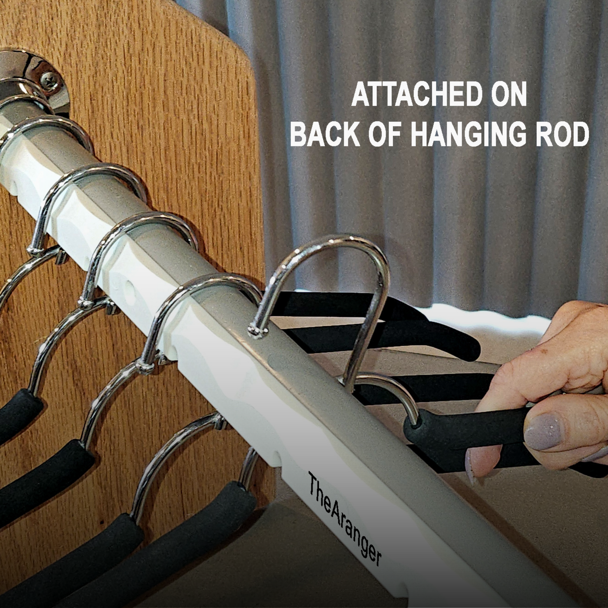 Closet Hanging Rod Organizer